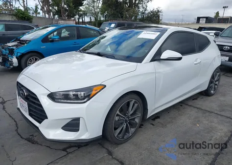 2019 Hyundai Veloster 2.0 Premium z USA, uszkodzony, nr VIN KMHTG6AF2KU007229